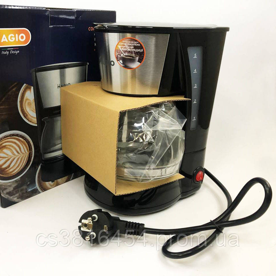 Домашняя кофеварка MAGIO MG-964 650 Вт, Капельная кофеварка для дома, бытовая кофемашина - фото 10 - id-p1848103291