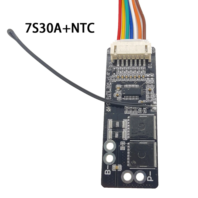 BMS 7S 30A + NTC Контролер заряду/розряду з самовідновленням (балансир) Li-Ion 18650
