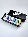 Набір у коробці 5 пар високі чоловічі шкарпетки Nike/найк — Tie-Dye кольорові Подарунковий тай дай, фото 3