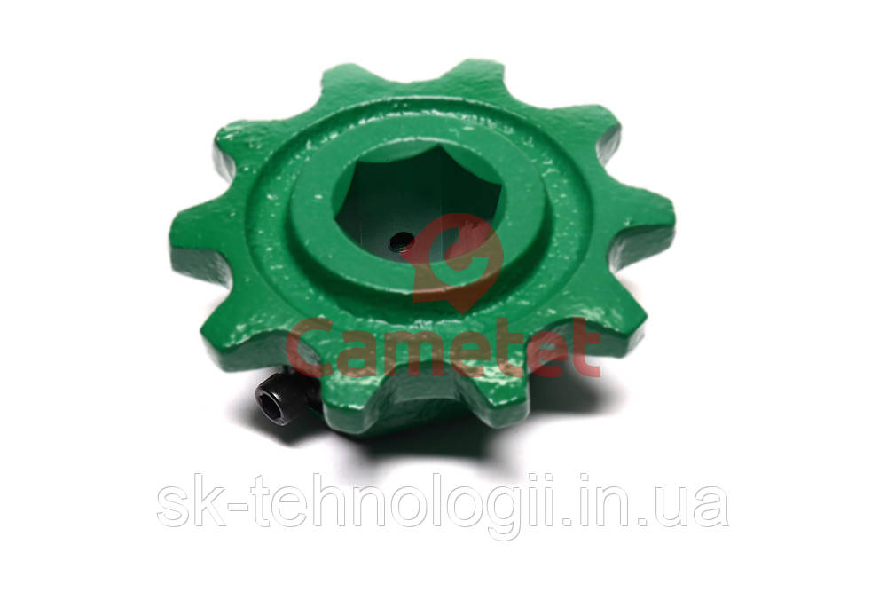Зірочка верхнього вала похилої камери H118583, JOHN DEERE 9500-9600 (Cametet)