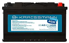 Автомобільний акумулятор KRAISSMANN 80 AB 800 AGM