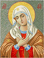 Дева Мария Умиление (большая) Канва с нанесенным рисунком для вышивания бисером Солес ДМЗ-В-СХ