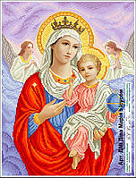 Дева Мария с Иисусом Канва с нанесенным рисунком для вышивания бисером Солес ДМИ-СХ