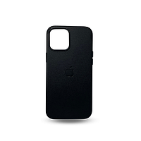 Чехол Real Leather Case iPhone 13 black