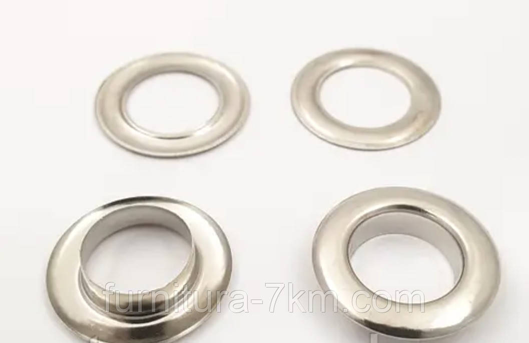 Люверс Туреччина, нікель (срібло), "24" (10 мм),
паковання/10000 шт., фото 1