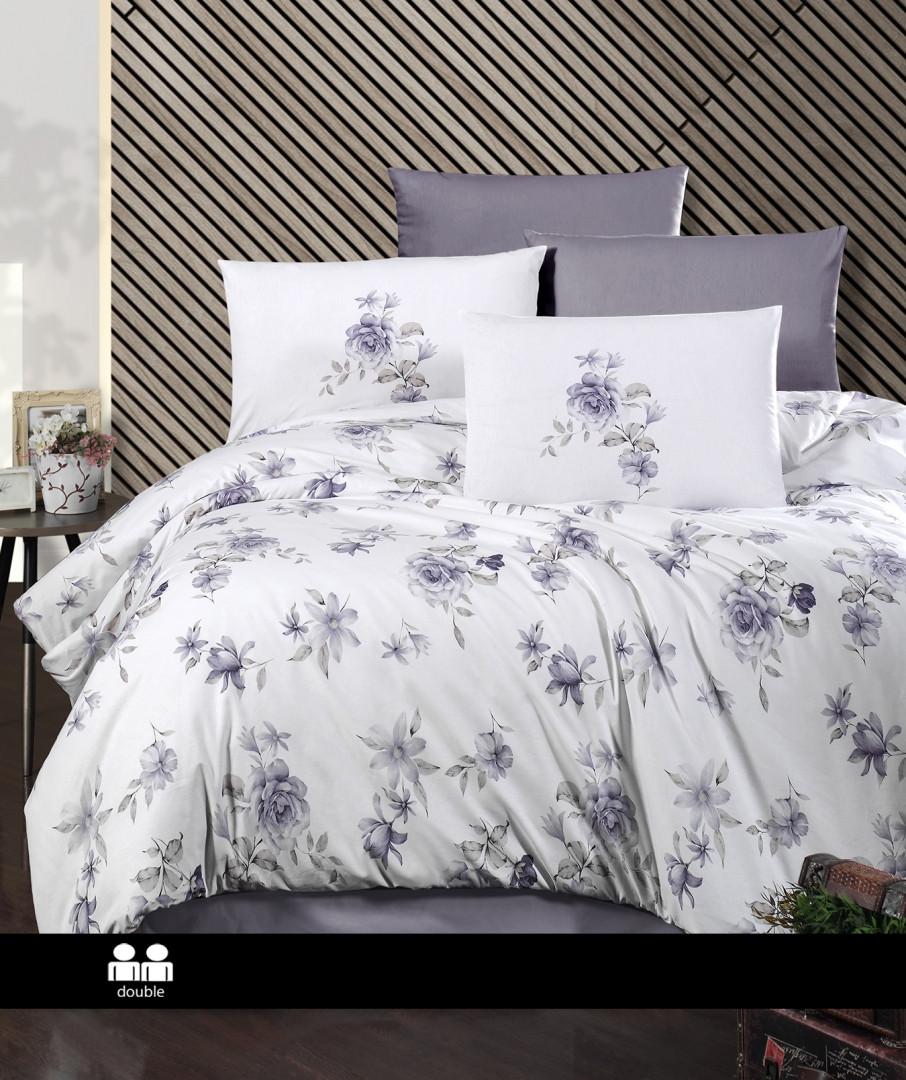 Турецька Постільна білизна First Choice Ranforce Polca Indigo