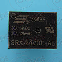 Реле 24В 20А Songle SRA-24VDC-AL relay