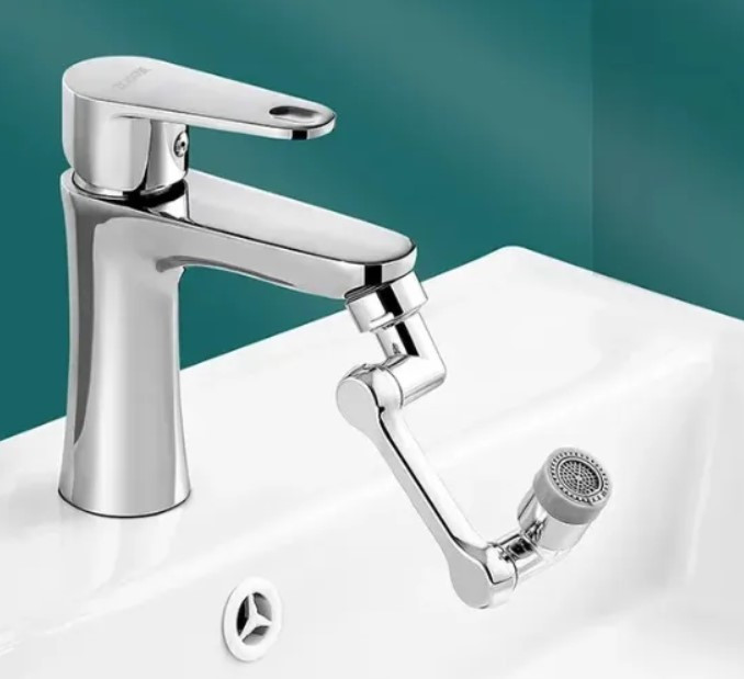 Насадка аератор  на кран Faucet splash head Поворотна головка 1080 градучов пластик, фото 1