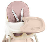 Дитяче крісло для годування Kruzzel 3в1 Рожевий, фото 5