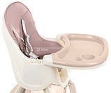 Дитяче крісло для годування Kruzzel 3в1 Рожевий, фото 8