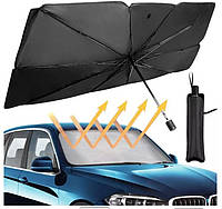 Сонцезахисна шторка – парасолька на лобове скло в авто ∙ Автомобільний козирок для захисту від сонця