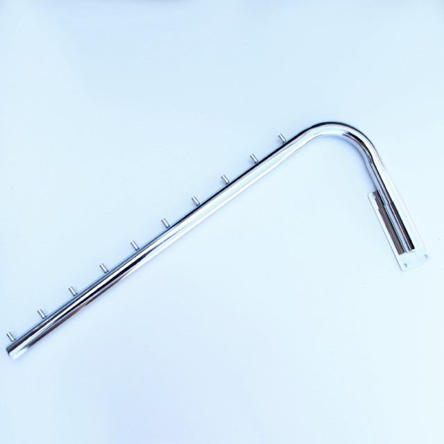 Кронштейн (флейта) настінний хромований на 10 кульок з поворотним механізмом, 90 см, фото 1