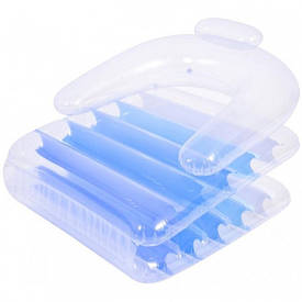 Матрац-крісло надувний Jilong 33057 блакитний 198 х 84 см (JL33057)