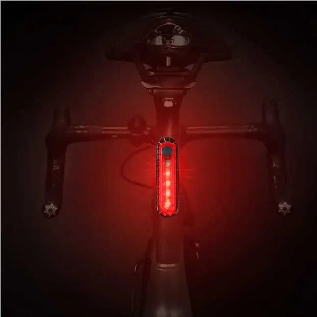 Ліхтар велосипедний задній HJ-5SMD акум.Li-ion, micro USB, Waterproof>