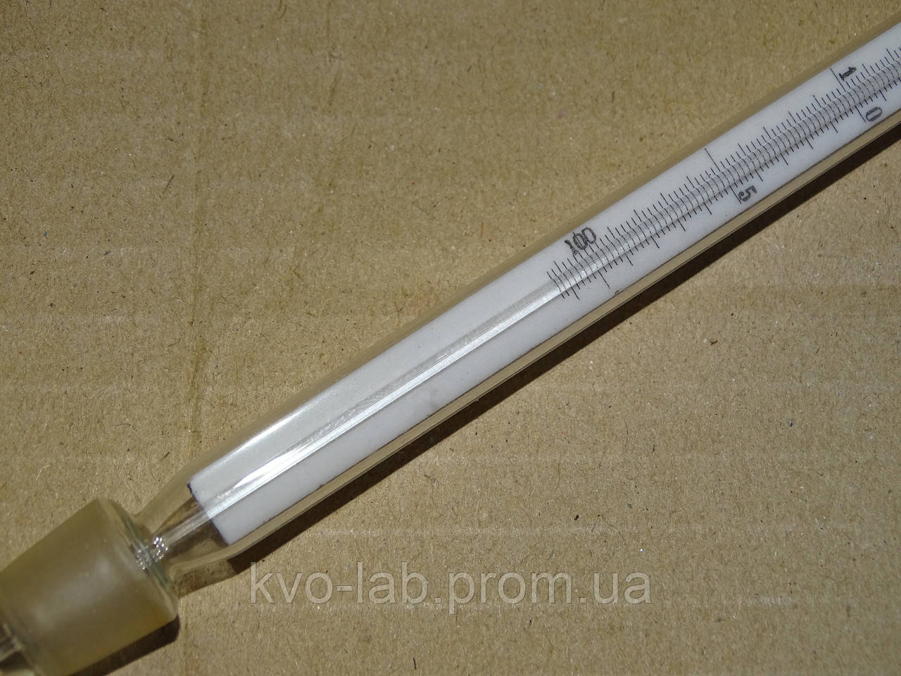 РАЗРЫВ Термометр 14/23 +100 +150 С ц.д. 0,2 С, нижняя часть 155 мм, Польша - фото 4 - id-p1664895450