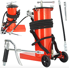 Ножний нагнітач мастила, мастильний пістолет, 6л Mar-pol M78070