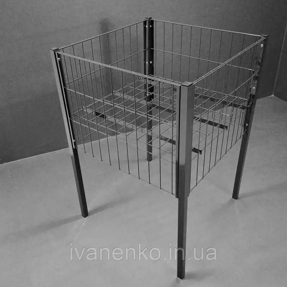 Контейнер кошик для розпродажів і торгівлі 60х80 см колір графіт