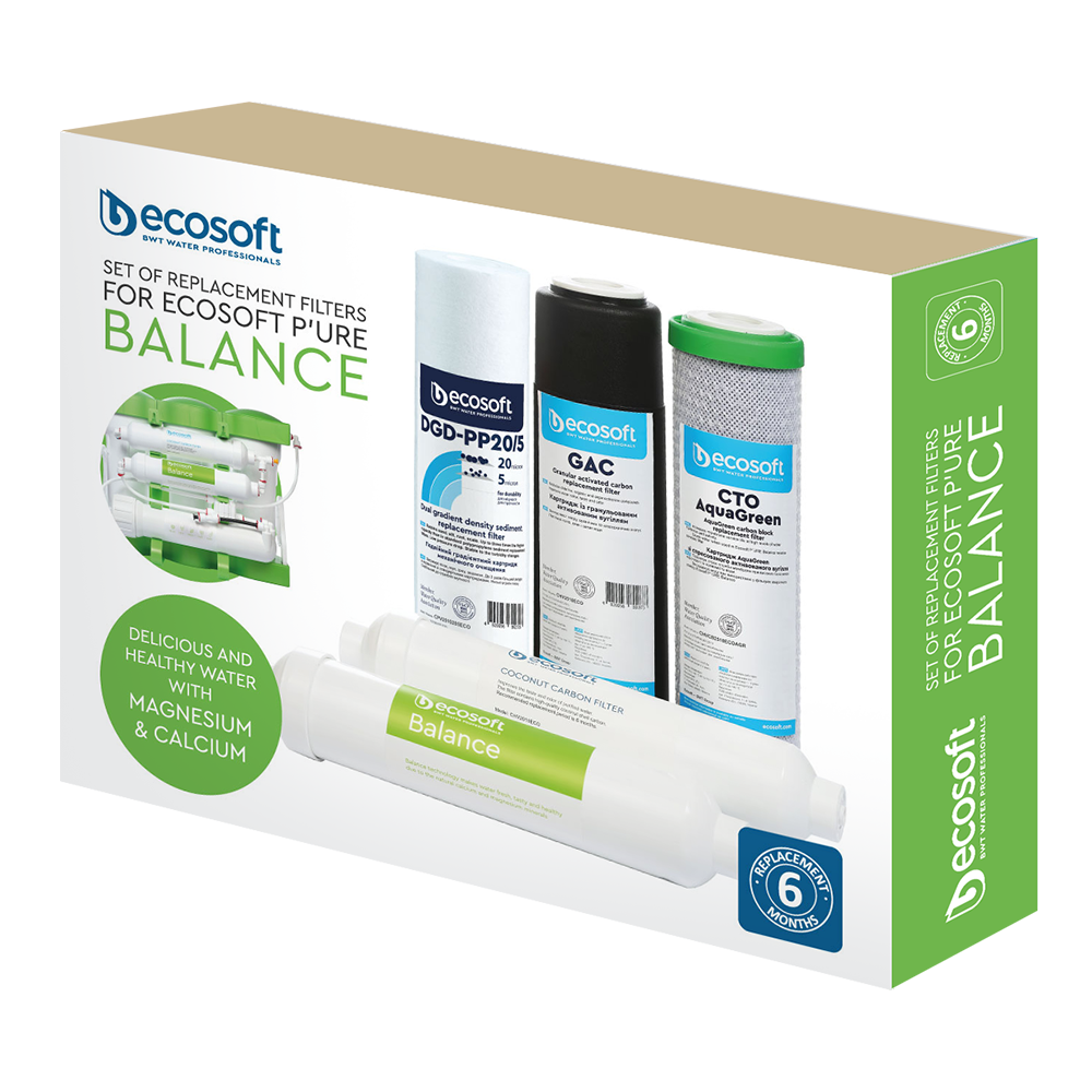 Комплект картриджів Ecosoft P ' URE BALANCE (на 6 місяців)