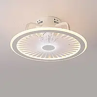 48*18 см Современный потолочный вентилятор с подсветкой LED диммируемый потолочный светильник с дистанционным