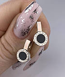 Срібний набір сережки та каблучка, фото 2