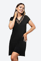 Нічна сорочка жіноча Effetto XXL чорна 0211