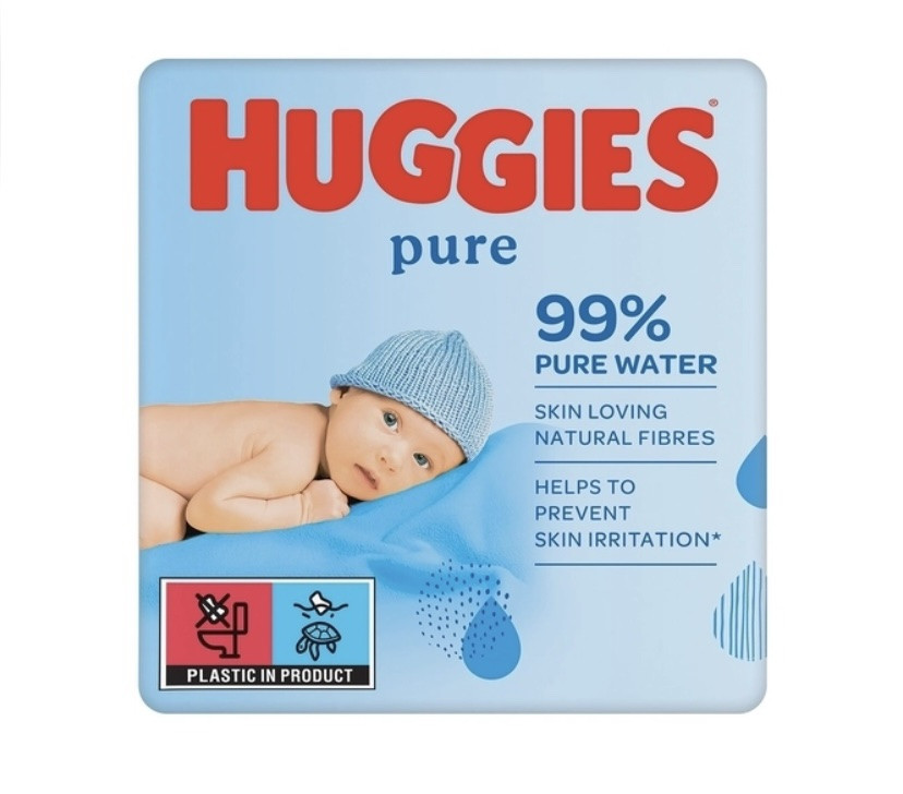 Вологі серветки Huggies (Хаггіс) Pure на 168 шт