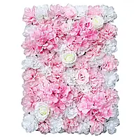 12x 40 * 60cm Искусственный Цветок Стены Роза DIY Свадебный Фон (Белый Георгин)