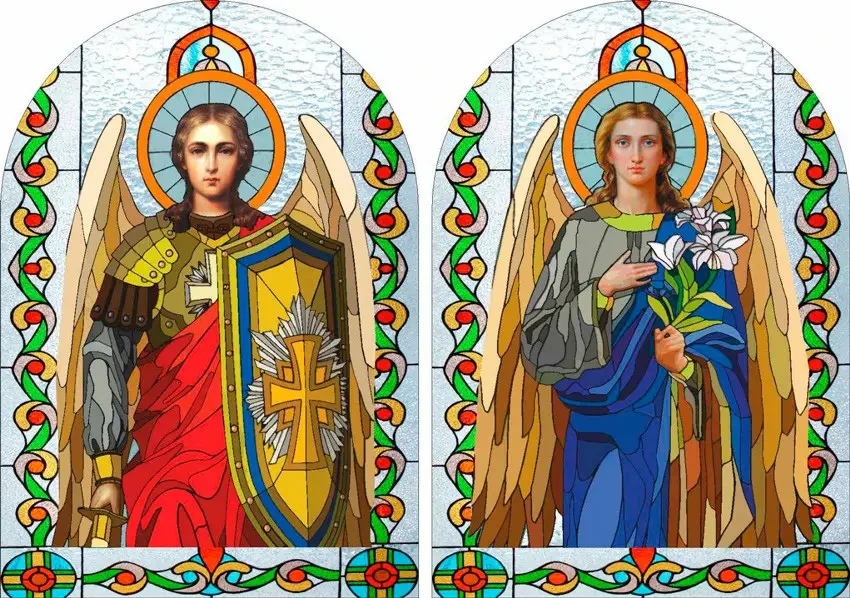 Вітражі з плівки оракал Святі Сили (УФ друк), фото 1