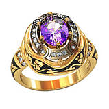 Кільце чоловіче срібне Епік, фото 2