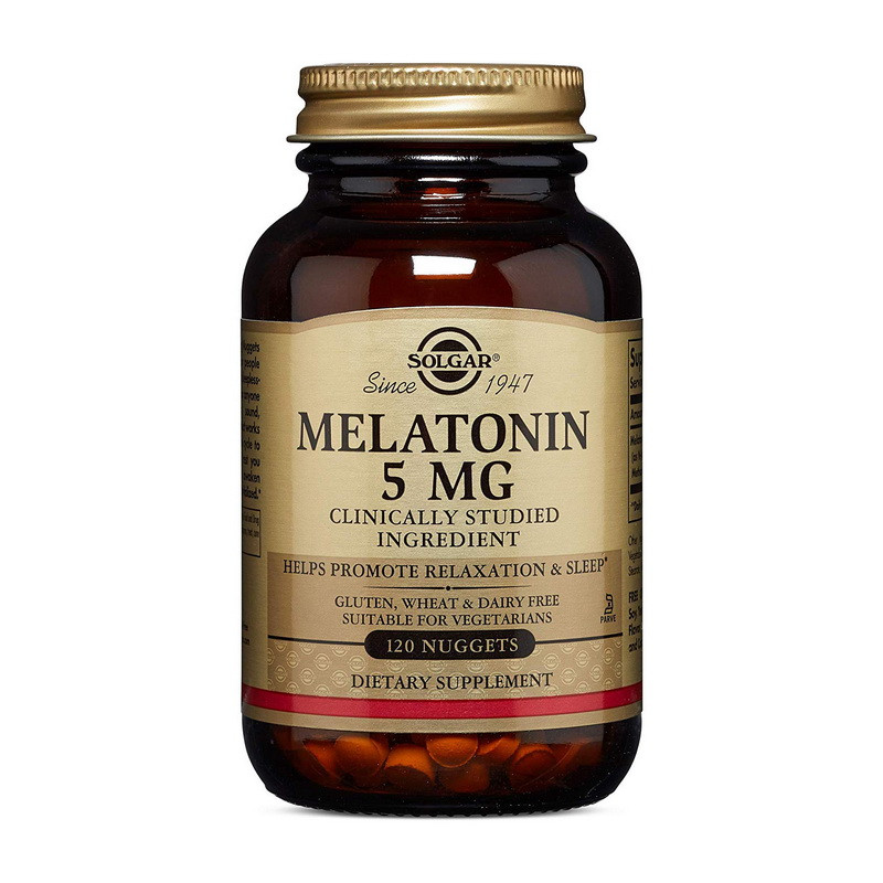 Мелатонін Solgar Melatonin 5 mg 120 Nuggets