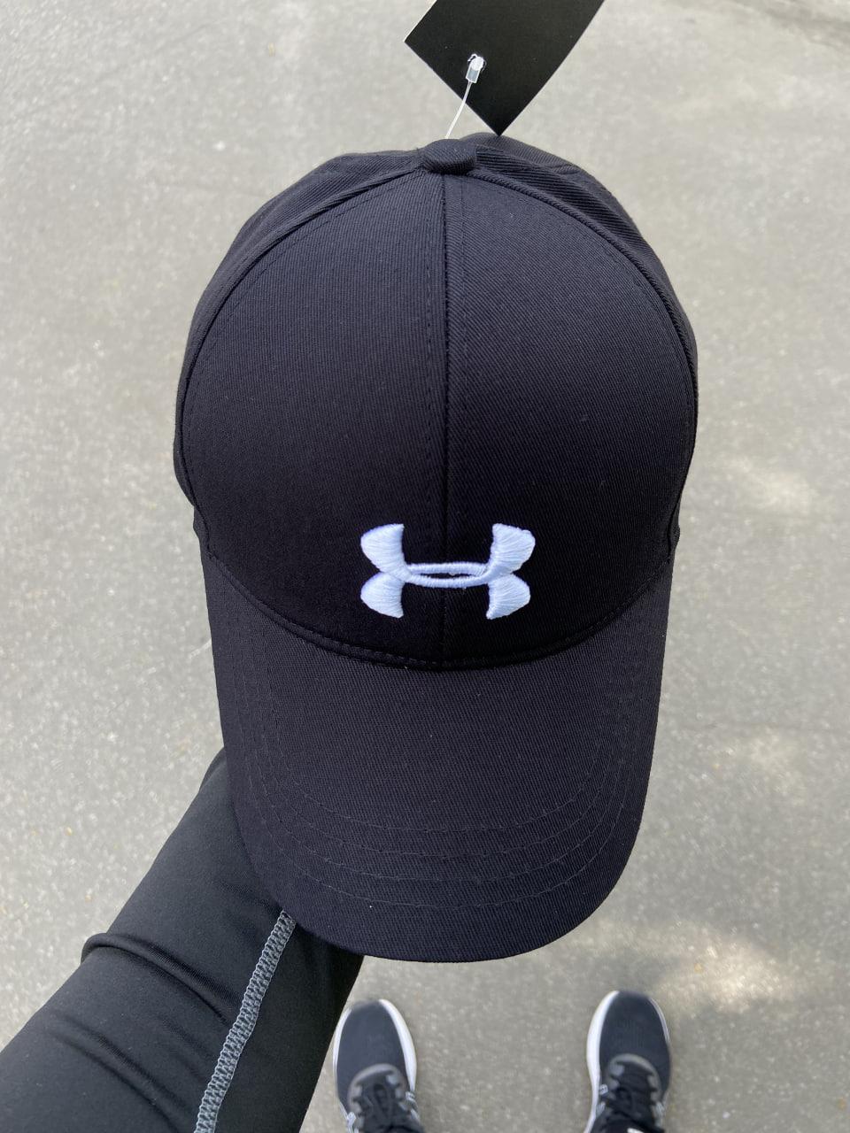 Кепка чоловіча жіноча Under Armour літня чорна Бейсболка Тракер Андер ...