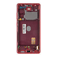 Дисплей для смартфона (телефона) Samsung Galaxy S20 FE 4G (2020), S20 FE 5G (2020), SM-G780, SM-G781, red (в