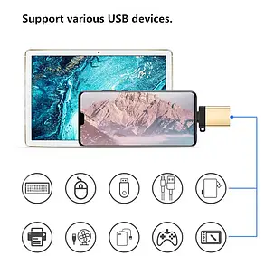 Адаптер OTG USB3.0 з Type-C на USB зі шнурком GP-89, фото 4