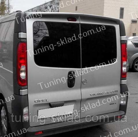 Спйлер Опель Віваро дві двері (спійлер на задні двері Opel Vivaro розпашеня), фото 1