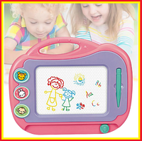 Дитяча багатофункціональна магнітна дошка для малювання ART Set розвивальний планшет для малювання qwr