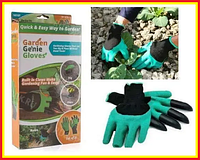 Садовые перчатки с когтями GARDEN GLOVES,резиновые перчатки-грабли водонепроницаемые для сада огорода qwr