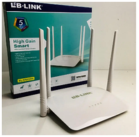 Wi-Fi роутер LB-Link BL-WR450H 2,4GHz 300Mbps,двухдиапазонный беспроводной маршрутизатор роутер 4 антенны qwr