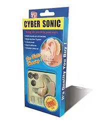 Слуховий апарат Cyber Sonic W-150 завушний акумуляторний підсилювач звуку для вуха з кейсом для зберігання e