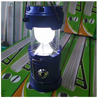 Аккумуляторный ручной кемпинговый фонарь лампа на солнечных батареях,фонарь светильник переносной Синий qwr