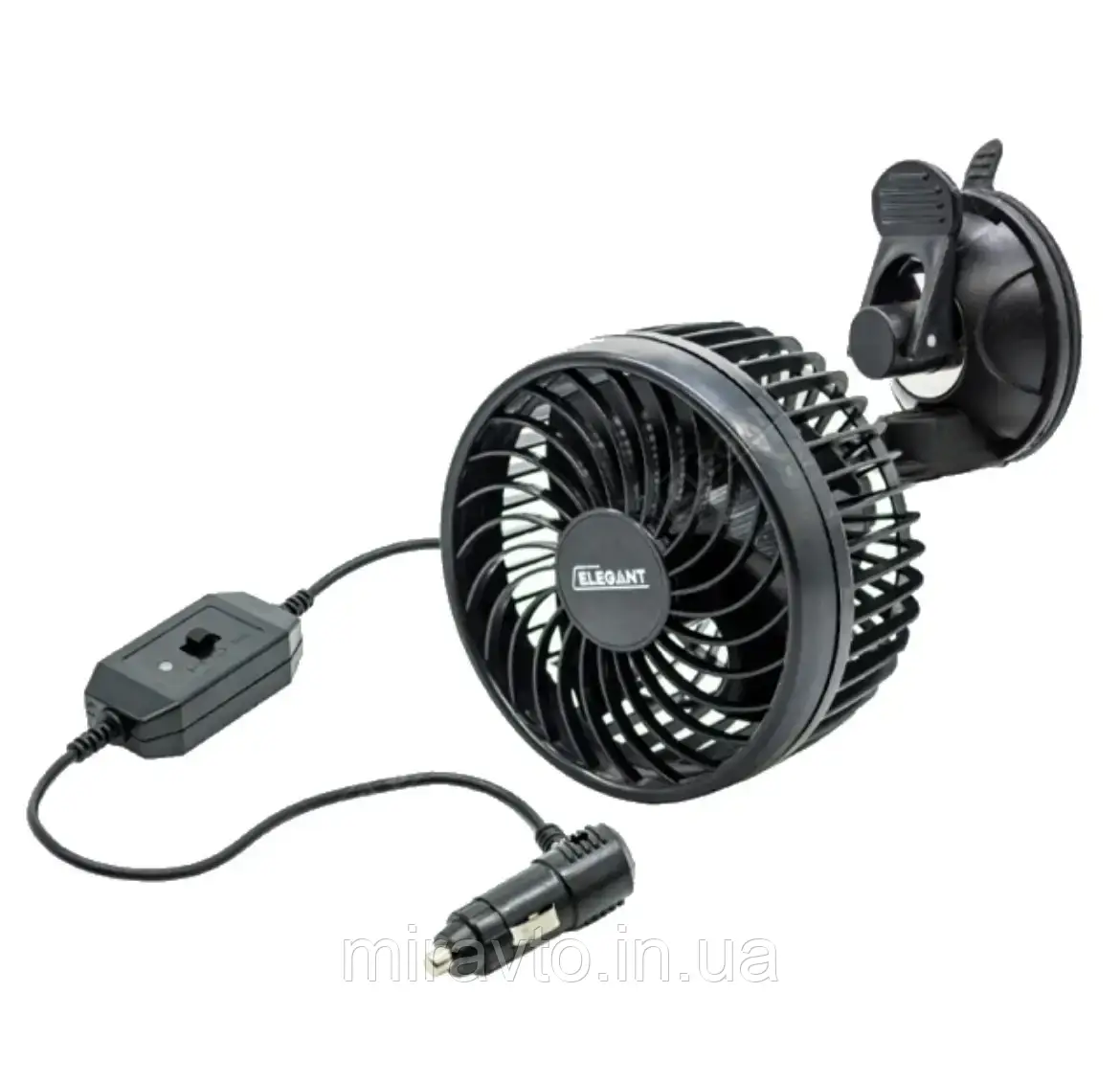 Автомобільний вентилятор 12 V 4x5 Elegant (101 550) на присоску, фото 1