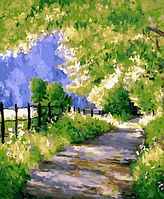 Картина за номерами пейзаж Весняна стежка 40*50см Картини за цифрами природа пейзажі Rainbow art GX45044