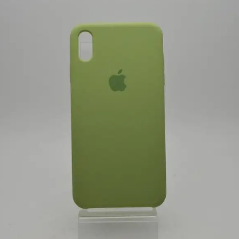 Чохол накладка Silicon Case для iPhone Xs Max Light Green, фото 1