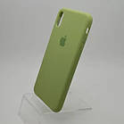 Чохол накладка Silicon Case для iPhone Xs Max Light Green, фото 3