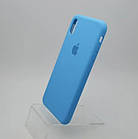 Чохол накладка Silicon Case для iPhone Xs Max Sky Blue, фото 2