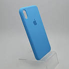 Чохол накладка Silicon Case для iPhone Xs Max Sky Blue, фото 3