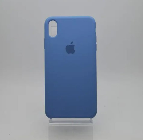 Чохол накладка Silicon Case для iPhone Xs Max Dark Blue, фото 1