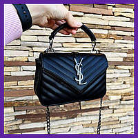 Качественная маленькая женская сумочка клатч YSL люкс качество, мини сумка на плечо