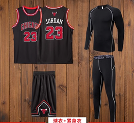 Форма баскетбольний + компресійний одяг Джордан 23 Чикаго Булс Chicago Bulls Jordan NBA