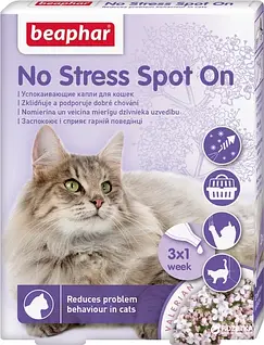 Антистрес краплі Beaphar No Stress Spot On cat для кішок  (13913) (8711231139132) (Ціна за 1 піпетку)