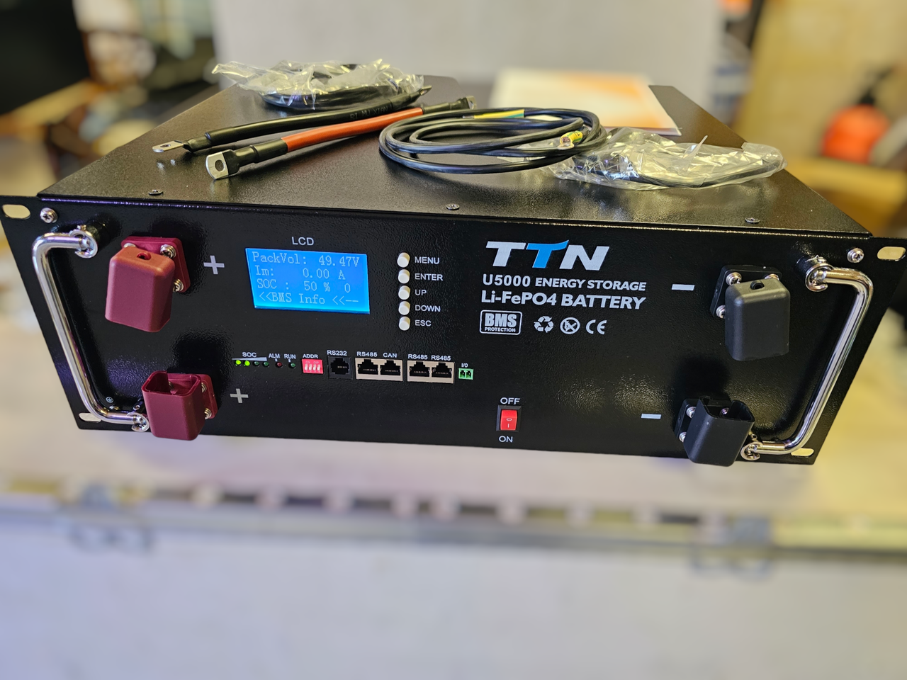 Аккумуляторная батарея TTN 48v100Ah rack LiFePO4